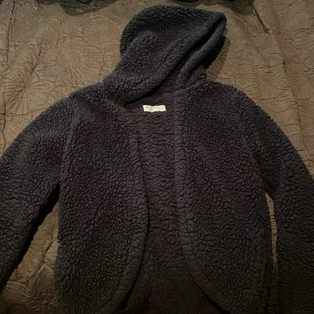 Abercrombie kids Sherpa hooded cardigan